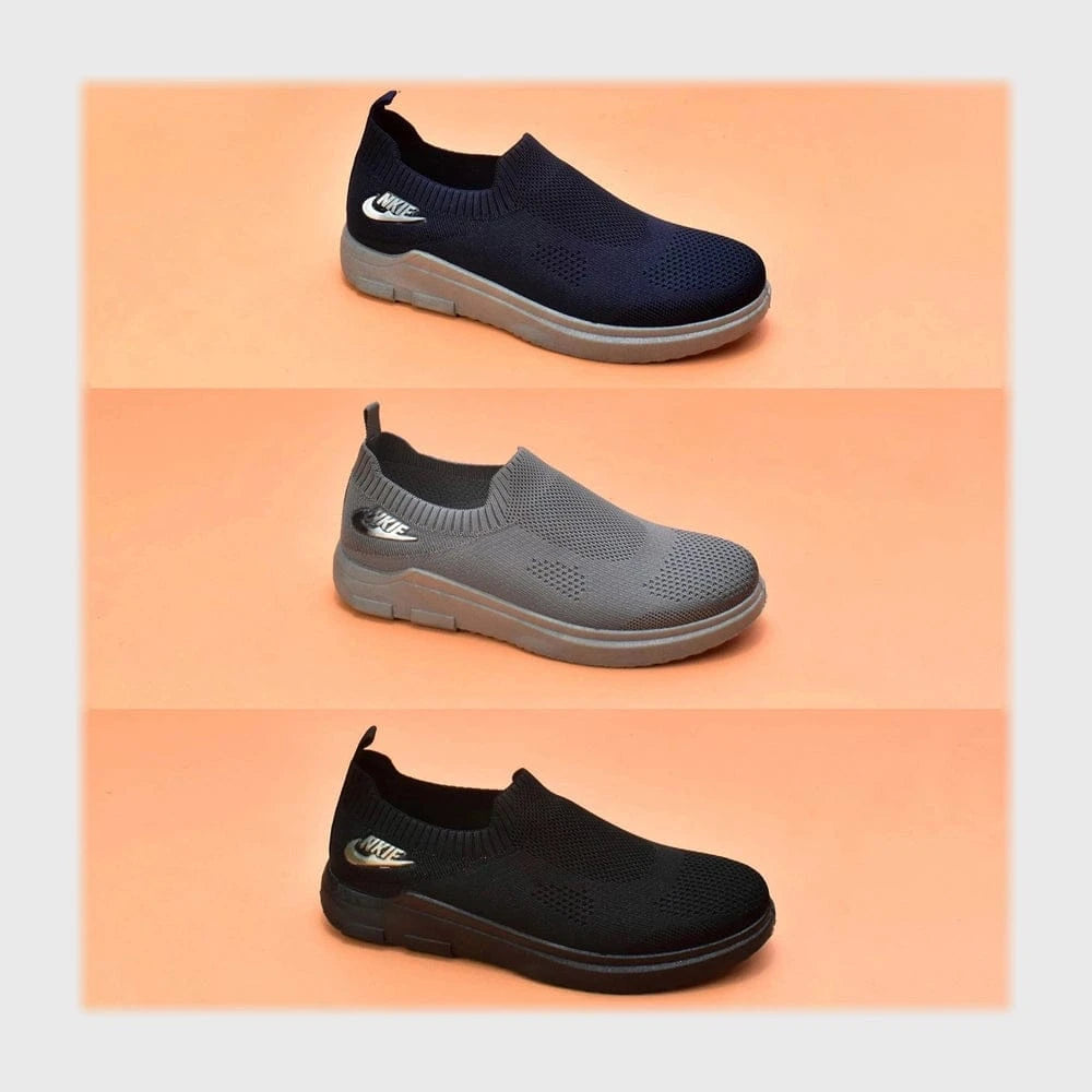 حذاء سنيكرز رجالى فوندي تريكو خيط مستورد ونعل PVC حقن الوان متعددة جميع المواسم من باندا - KP241