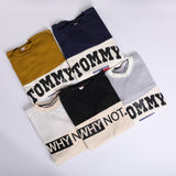 سويتشيرت رقبة دائرية ألوان متعددة رجالي من ان جي