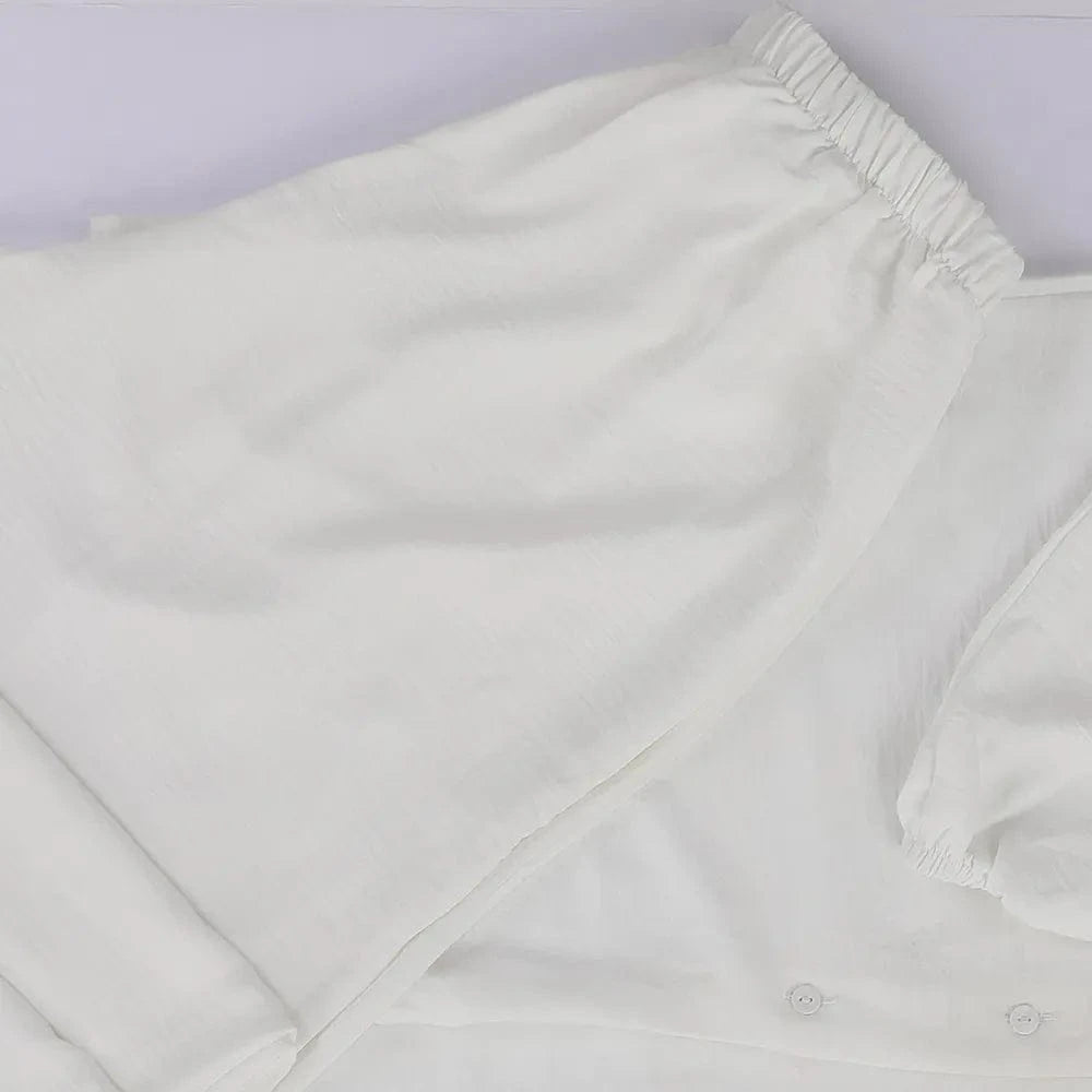 طقم سوت من دي اس حريمي ابيض