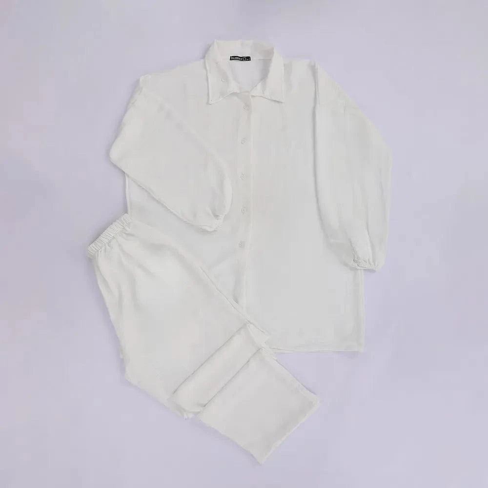 طقم سوت من دي اس حريمي ابيض