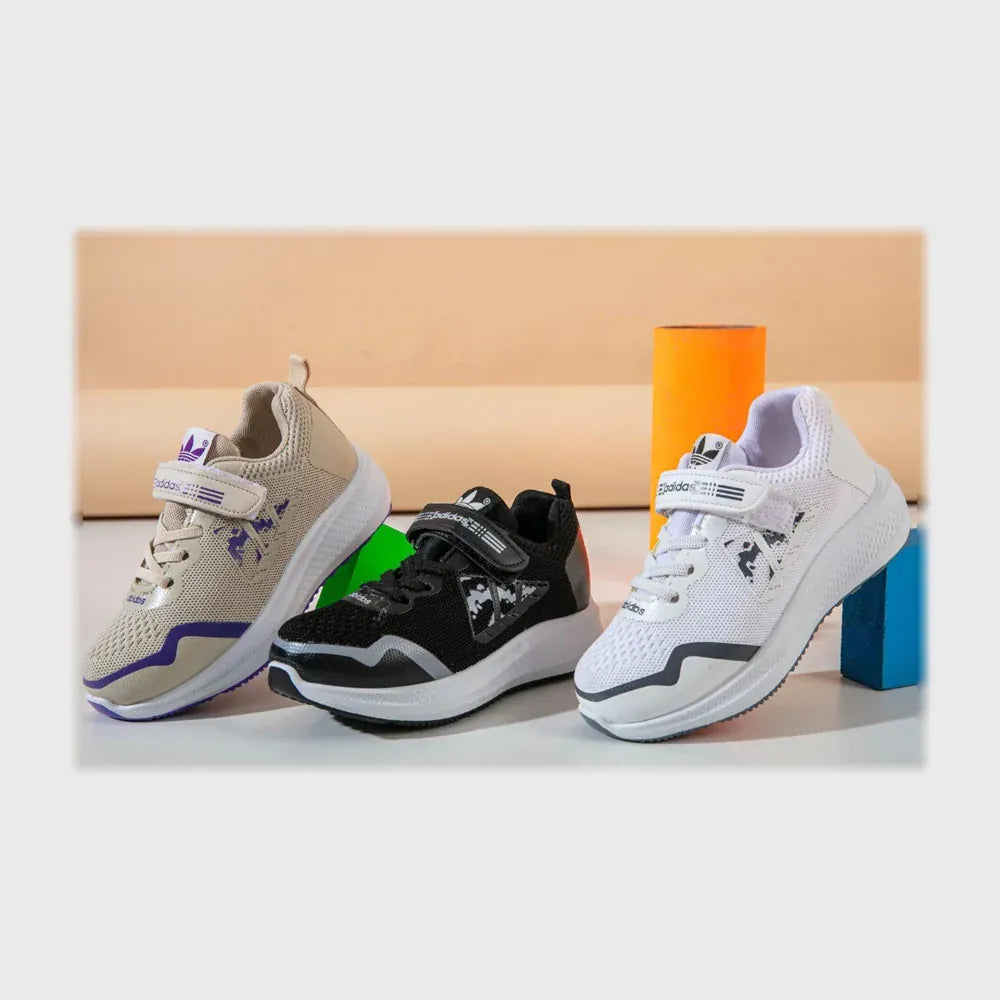 حذاء سنيكرز اطفالى فوندي تريكو خيط مستورد ونعل PVC حقن الوان متعددة جميع المواسم من فيكتور - VRC171