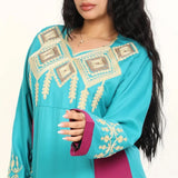 عباية كم طويل استقبال حريمي الوان متعدده من عبايتي