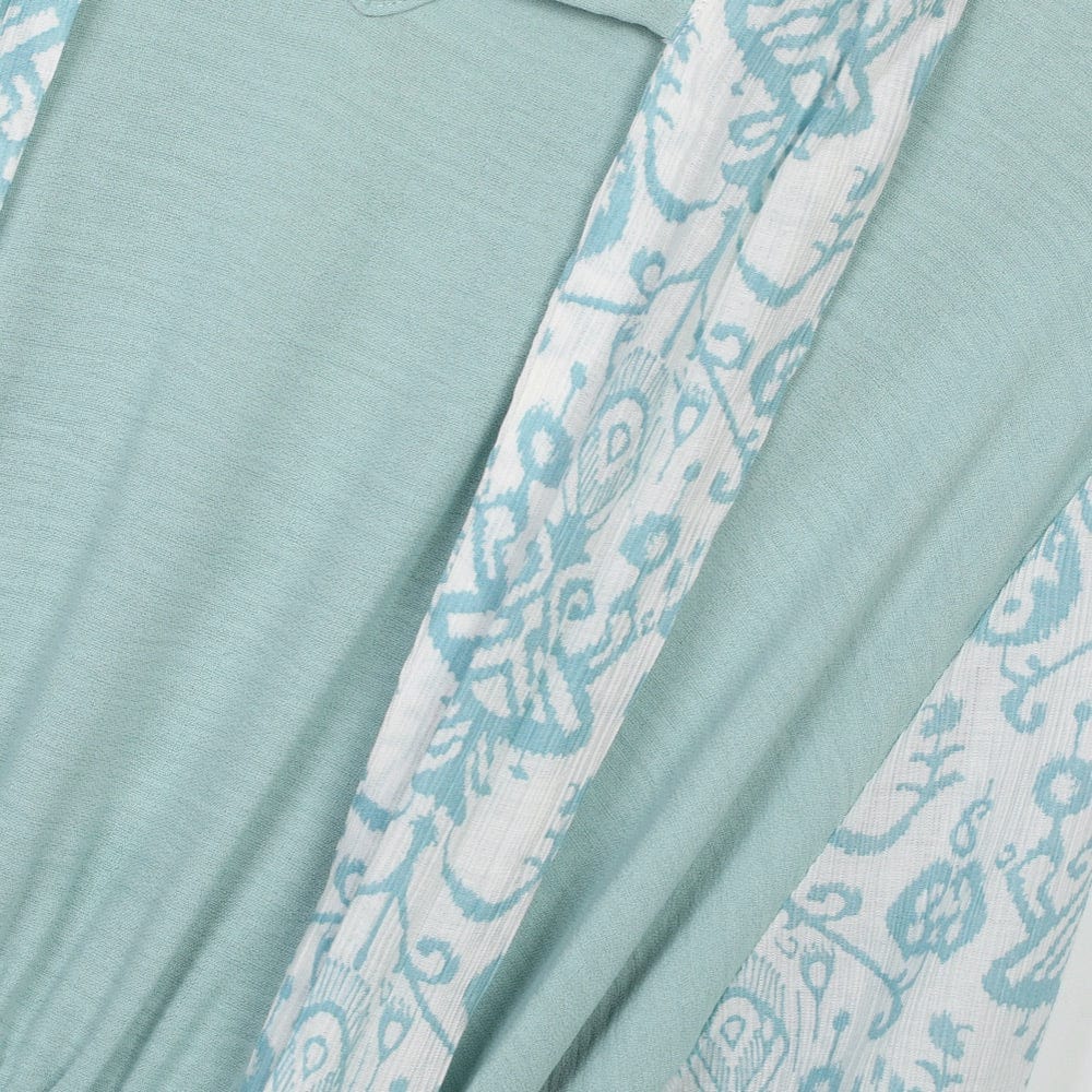 فستان طويل من اسبنوزا حريمي جاكار; مينت