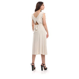 فستان من اسبنوزا حريمي لينن مستورد; بيج