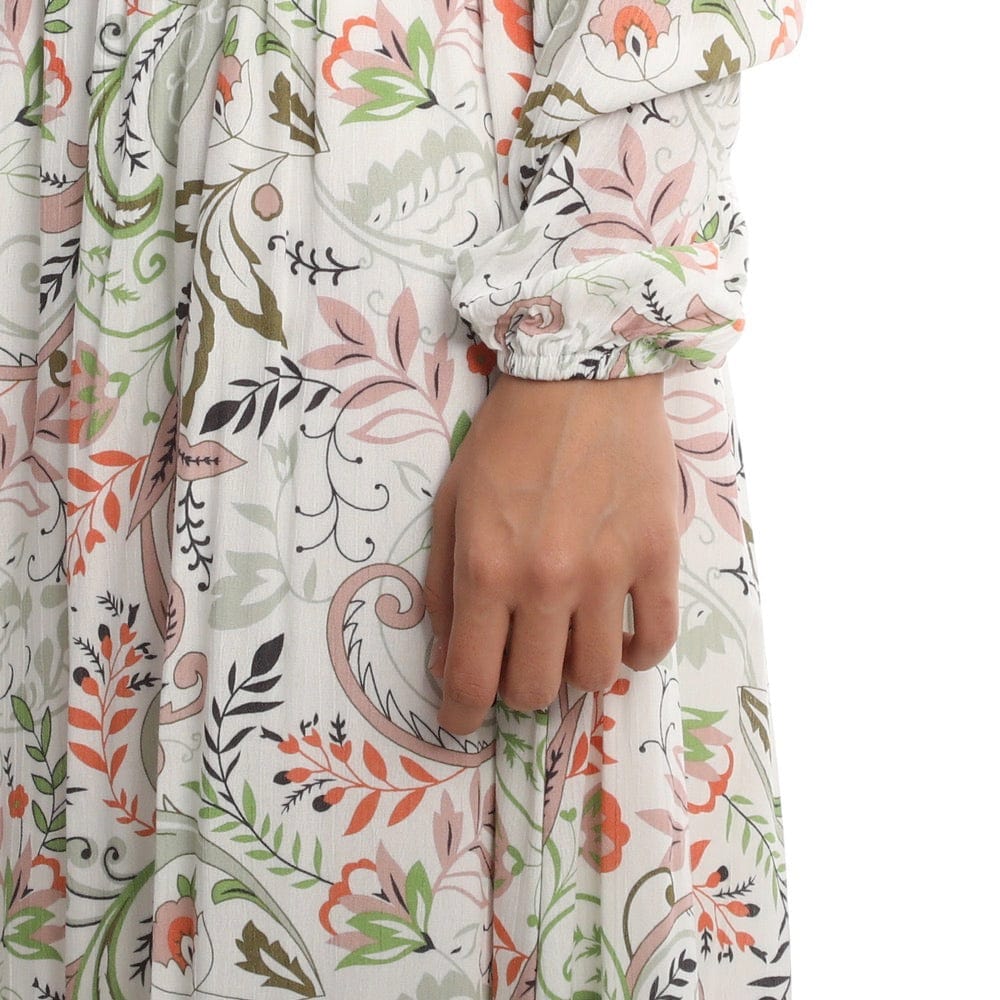 فستان طويل من اسبنوزا حريمي قطن مستورد; متعدد الألوان