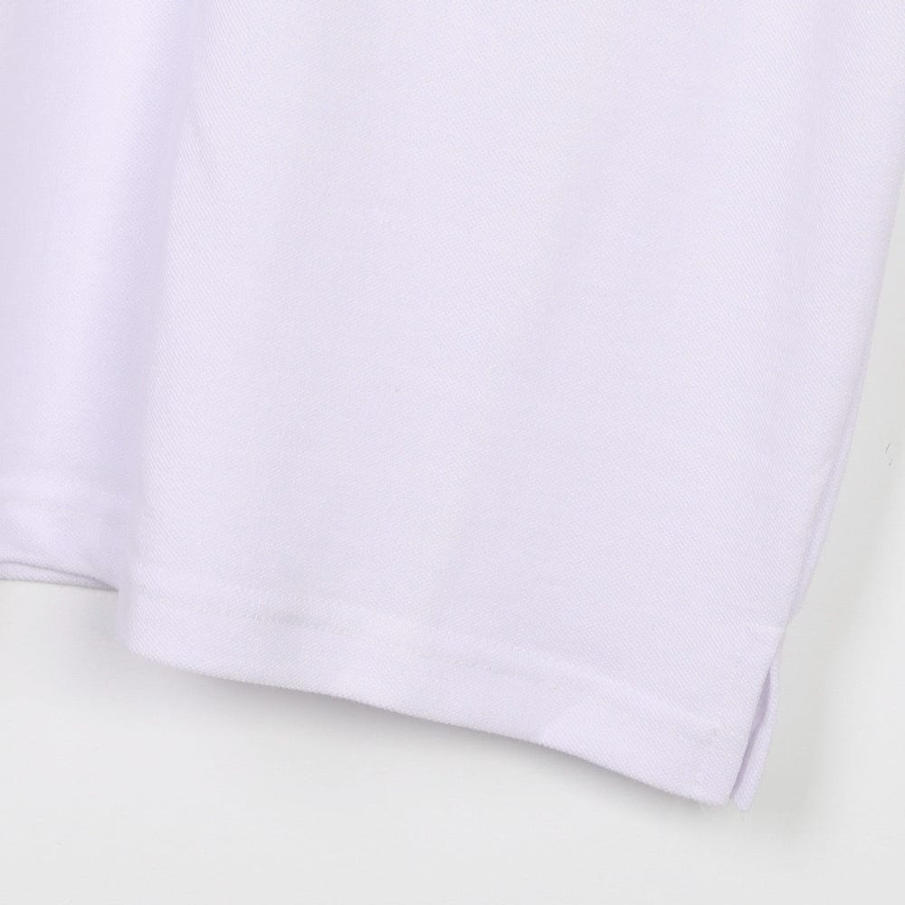 تيشيرت بولو رجالي قطن مخلوط; أبيض