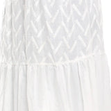 فستان طويل مستورد حريمي ابيض من ازياء