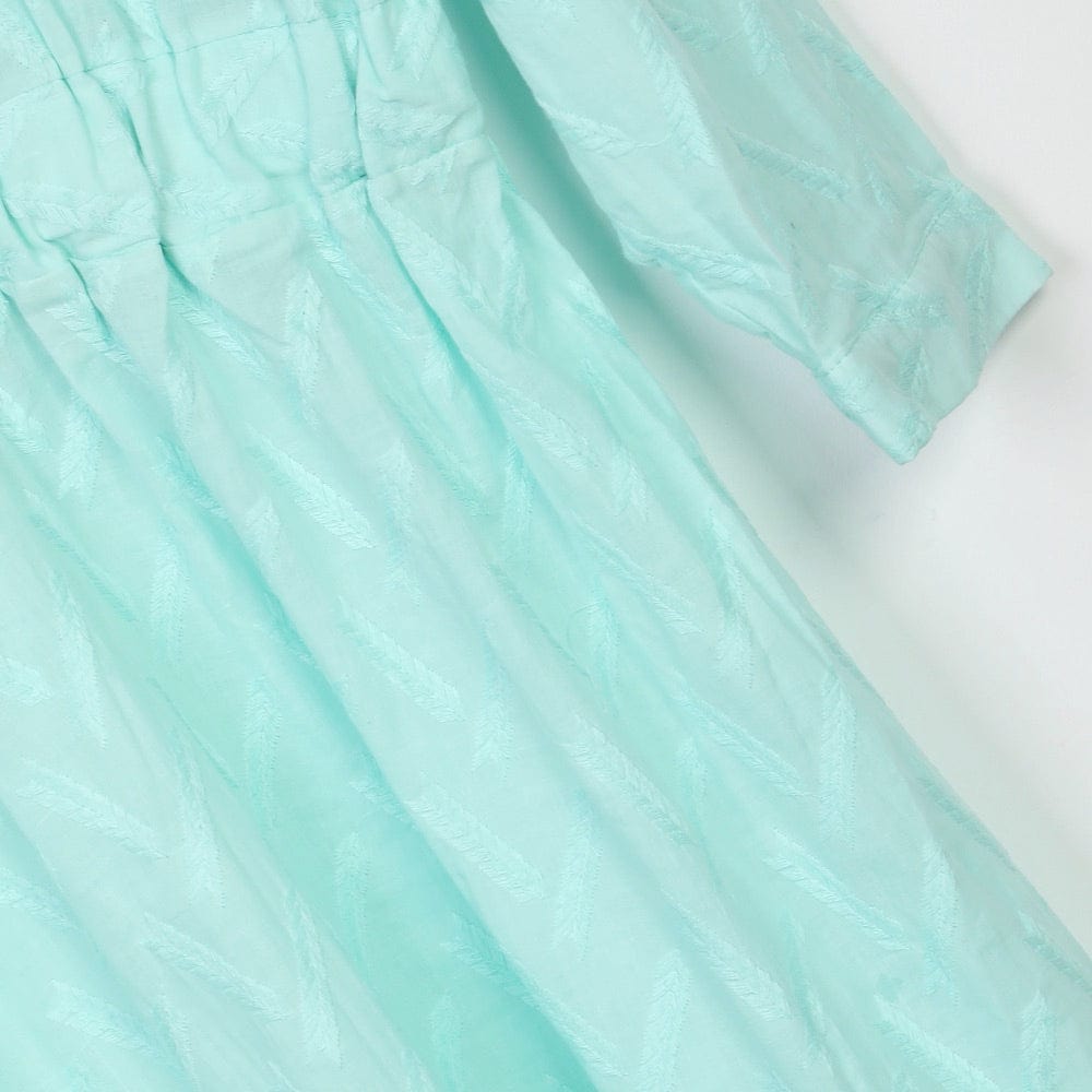 فستان طويل من اسبنوزا حريمي فوال مستورد; تركواز