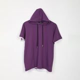 تيشيرت بغطاء رأس رجالي سينجل ليكرا; بنفسجي