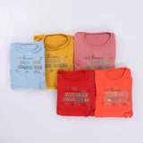 بيجامه تيشرت وبنطلون بناتي الوان متعدده من او اي