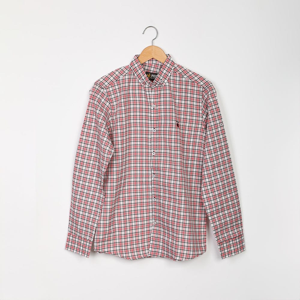 قميص رجالي كاروهات اكمام طويله