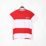 تيشيرت رجالي سينجل ليكرا; أحمر