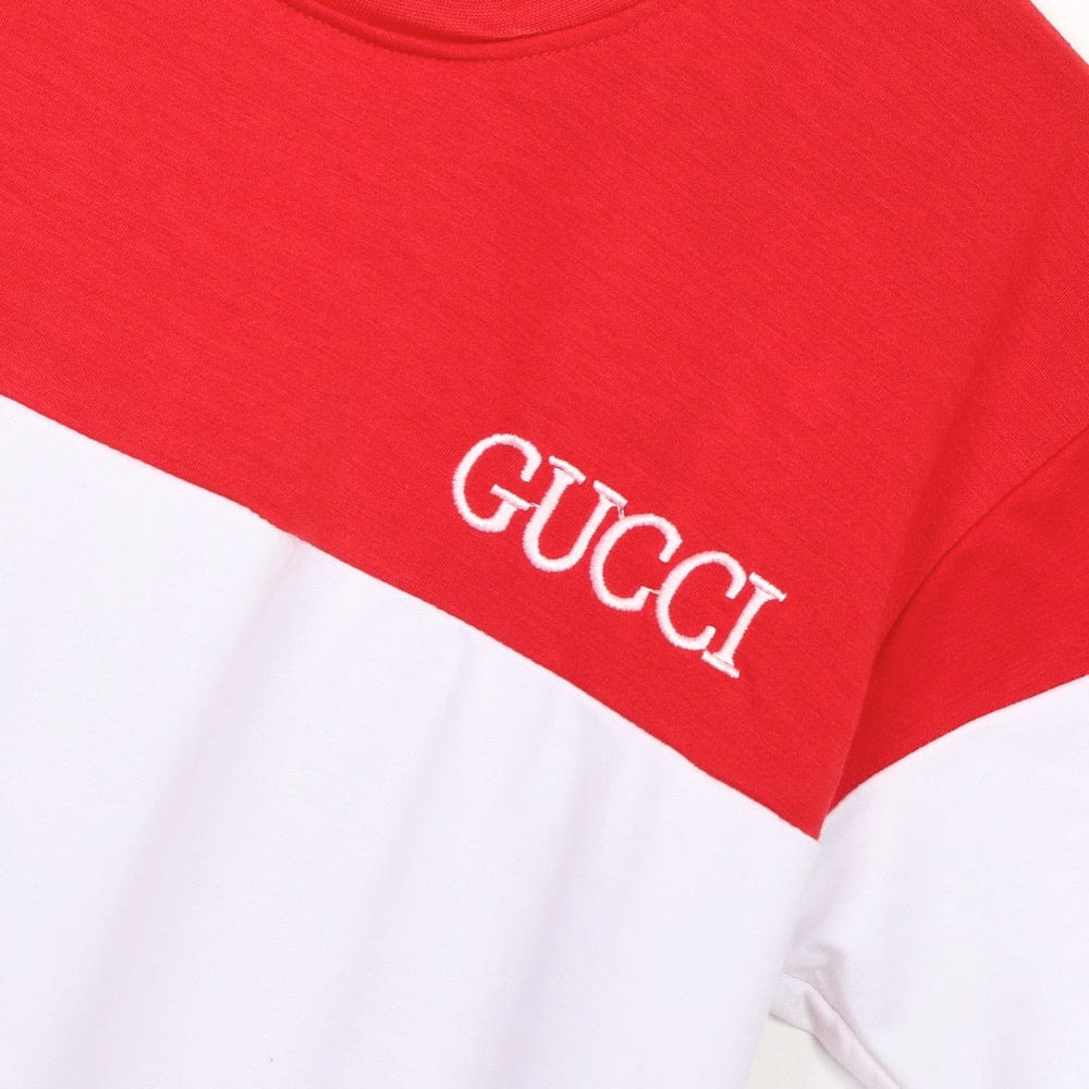 تيشيرت رجالي سينجل ليكرا; أحمر