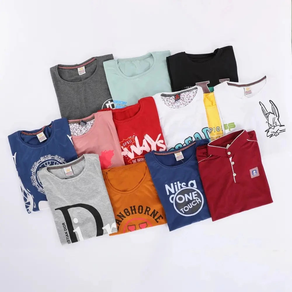 تي شيرت اشكال مختلفه رجالي الوان متعددة من اس كيه اتش