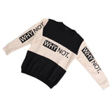 سويتشيرت رقبة دائرية ألوان متعددة رجالي من ان جي