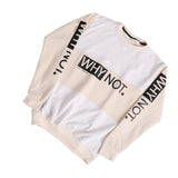 سويتشيرت رقبة دائرية ألوان متعددة رجالي من ان جي