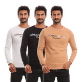 Al Heiba Factory Printed Sweatshirt for Men, Cotton/Lycra - Multicolor