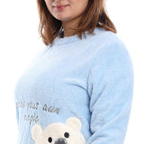 بيجامة من تيندون رجالي بولار، لبني