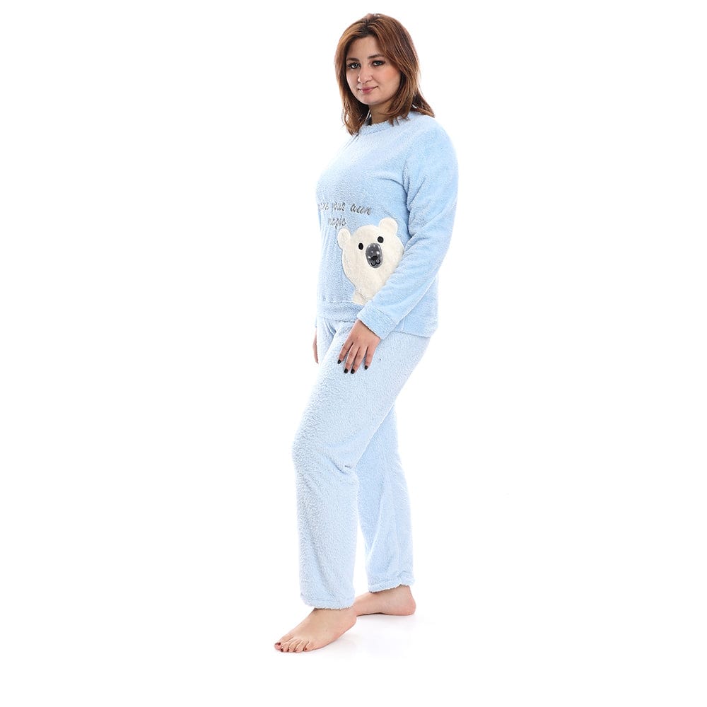 بيجامة من تيندون رجالي بولار، لبني