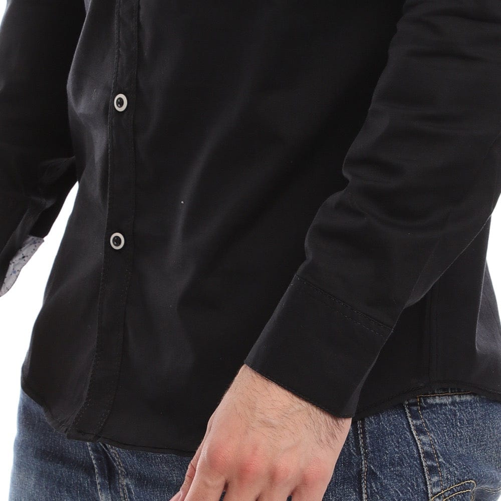 قميص جبردين من الهيبة رجالي قطن/ليكرا، ألوان متعددة