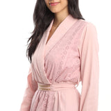 فستان طويل من اسبنوزا حريمي بوبلين/ركامة، روز (6963234799752)