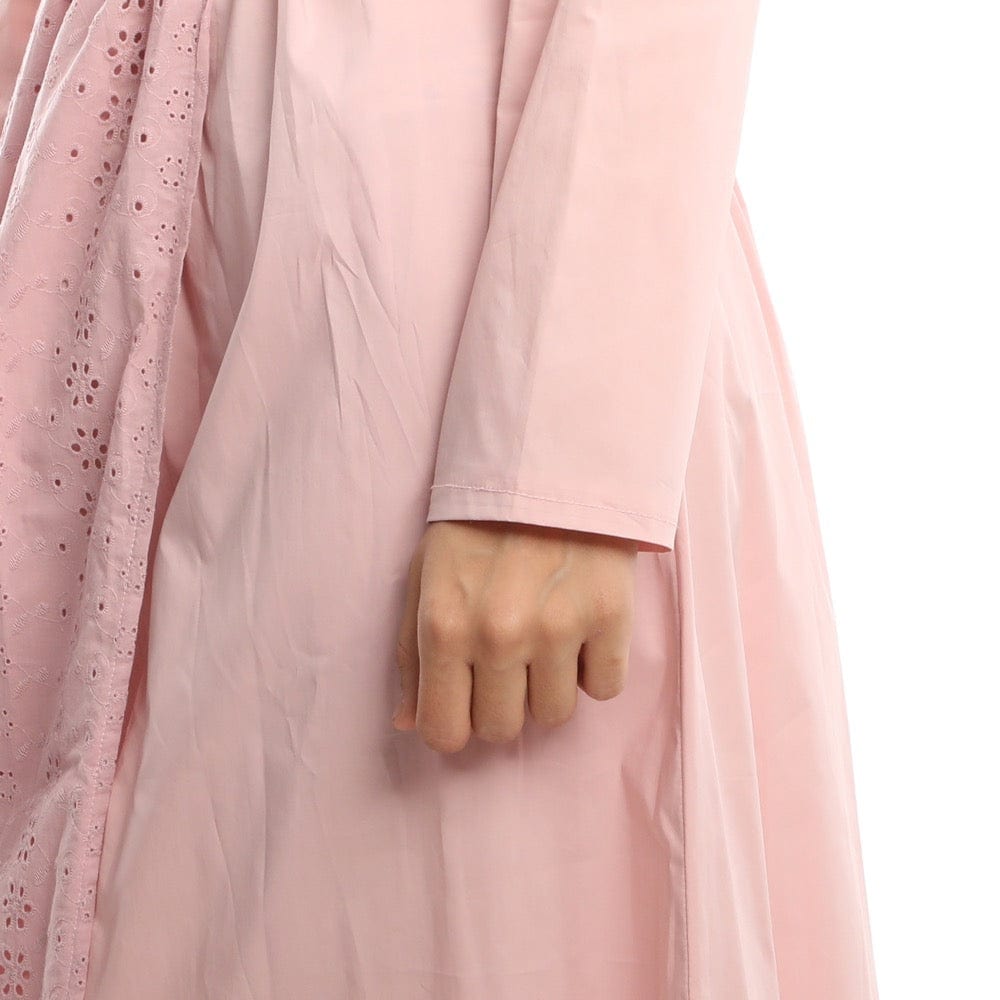 فستان طويل من اسبنوزا حريمي بوبلين/ركامة، روز (6963234799752)