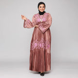 عبايه استقبال حريمى قطيفه هايدي الوان متعددة شتوى من ار اوه كيه - 500040