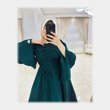 فستان كشكشه بكم واسع من آخر شياكة