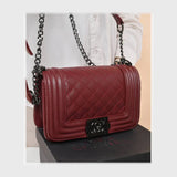 شنطة كروس حريمى جلد 2اسود*لون جميع المواسم من فلامنجو - 100