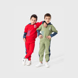 ترنج قطعتين اولادي اولادي ملتون قطن100‎%‎  مطعم جينز ‌‎ الوان متعددة شتوي من لارك ارت - 1003