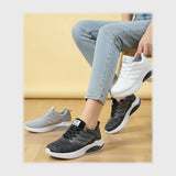 حذاء سنيكرز حريمى فوندي تريكو خيط مستورد ونعل PVC حقن الوان متعددة شتوى من الطائر - 1003