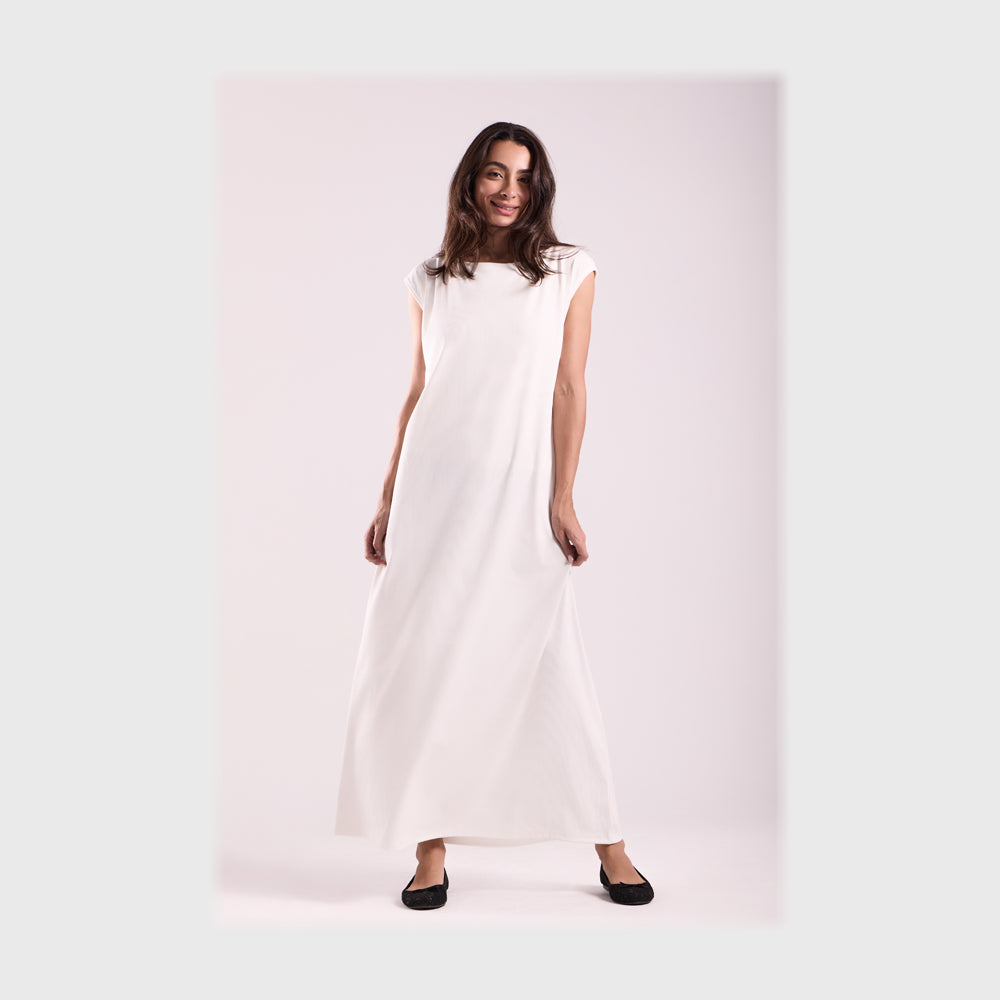 فستان دريل بيسيك طويل كت حريمى دربي مسحب الوان متعددة جميع المواسم من رودي - 1019c