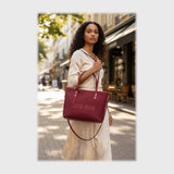 شنطة يد حريمى جلد 2اسود*لون جميع المواسم من فلامنجو - 1020