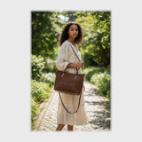 شنطة يد حريمى جلد 2اسود*لون جميع المواسم من فلامنجو - 1020