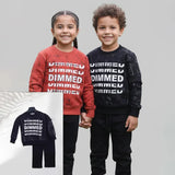 طقم 2 قطعة اطفالى ميلتون قطن 100% اسود-احمر شتوي من بابلو - 102