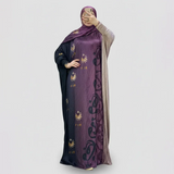 ملحفه اكمام طويلة قطيفه مضلع كنار بالطول من الجنبين مقاس فري سايز حريمى قطيفه فرنساوي مضلع الوان متعددة شتوي من اتش جي - 1051-ML-2