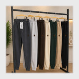 بنطلون شروال رجالي مقاس خاص قطن ظهر فوطة رمادي غامق جميع المواسم من فارسكو - 1063-Dark-Grey