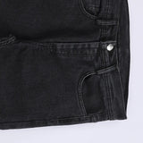 بنطلون جينز مخربش رجالي نيو لاند رمادي غامق جميع المواسم من اس كيه اتش - 106651-DG