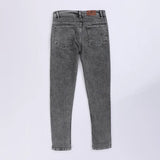 بنطلون جينز مخربش رجالي نيو لاند رمادي فاتح جميع المواسم من اس كيه اتش - 106651-LG