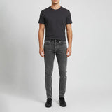 بنطلون جينز مخربش رجالي نيو لاند رمادي فاتح جميع المواسم من اس كيه اتش - 106651-LG