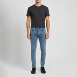 بنطلون جينز مخربش رجالي نيو لاند جينز فاتح جميع المواسم من اس كيه اتش - 106651-LJ