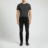 بنطلون جينز ساده رجالي نيو سكاي ليكرا اسود جميع المواسم من اس كيه اتش - 107421-BK