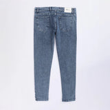 بنطلون جينز ساده رجالي نيو سكاي ليكرا جينز غامق جميع المواسم من اس كيه اتش - 107421-DJ