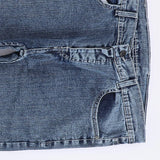 بنطلون جينز ساده رجالي نيو سكاي ليكرا جينز غامق جميع المواسم من اس كيه اتش - 107421-DJ