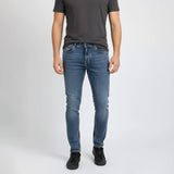 بنطلون جينز ساده رجالي نيو سكاي ليكرا جينز غامق جميع المواسم من اس كيه اتش - 107421-DJ