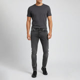 بنطلون جينز ساده رجالي نيو سكاي ليكرا رمادي جميع المواسم من اس كيه اتش - 107421-GY