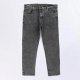 بنطلون جينز ساده رجالي نيو سكاي ليكرا رمادي جميع المواسم من اس كيه اتش - 109507-GY