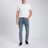 بنطلون جينز ساده رجالي نيو سكاي ليكرا جينز فاتح جميع المواسم من اس كيه اتش - 109507-LJ