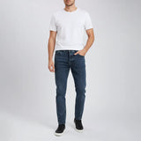 بنطلون جينز ساده رجالي نيو سكاي ليكرا كحلي جميع المواسم من اس كيه اتش - 109507-NV