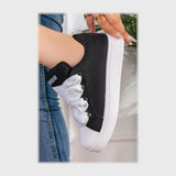 حذاء سنيكرز حريمى فوندي جلد إسكاي مستورد ونعل PVC حقن الوان متعددة جميع المواسم من دودو - 1108